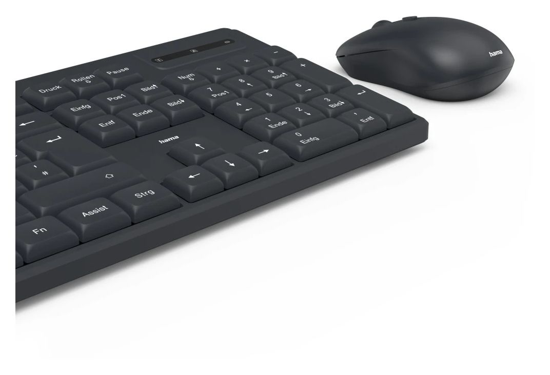 173056 WKM-200 Heimbüro Tastatur RF Wireless 2.4 GHz  (Schwarz) 