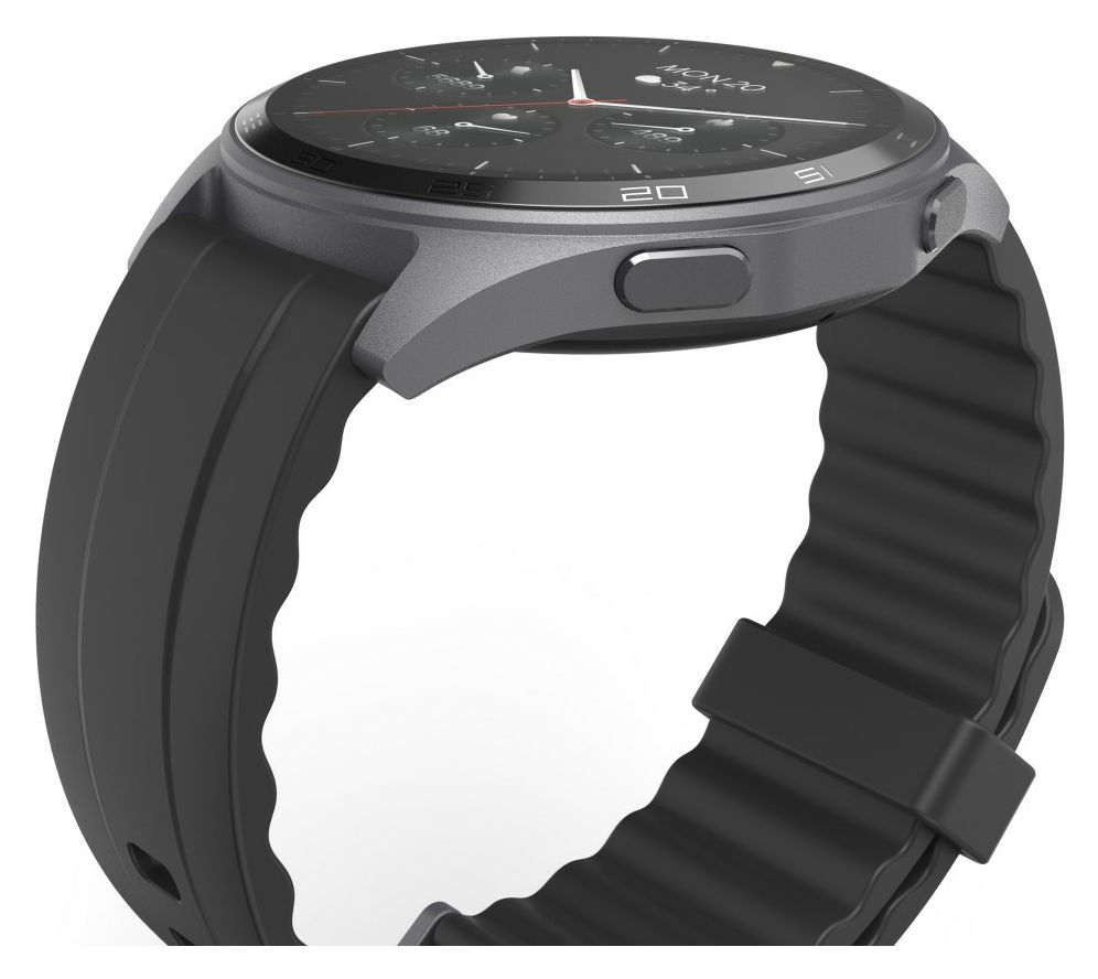 178618 7010 Smartwatch Rund  (Schwarz) 