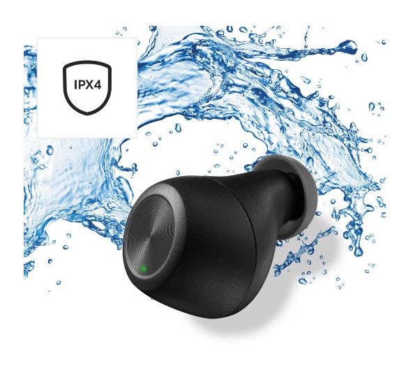 184090 Passion Chop In-Ear Bluetooth Kopfhörer Kabellos TWS 4 h Laufzeit IPX4 USB Typ-C  (Schwarz, Grau) 