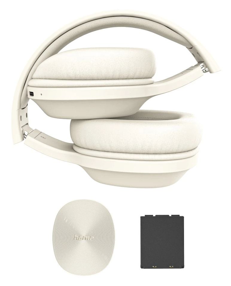 221822 Spirit Calypso X Over Ear Bluetooth Kopfhörer kabellos 60 h Laufzeit USB Typ-C  (Beige) 