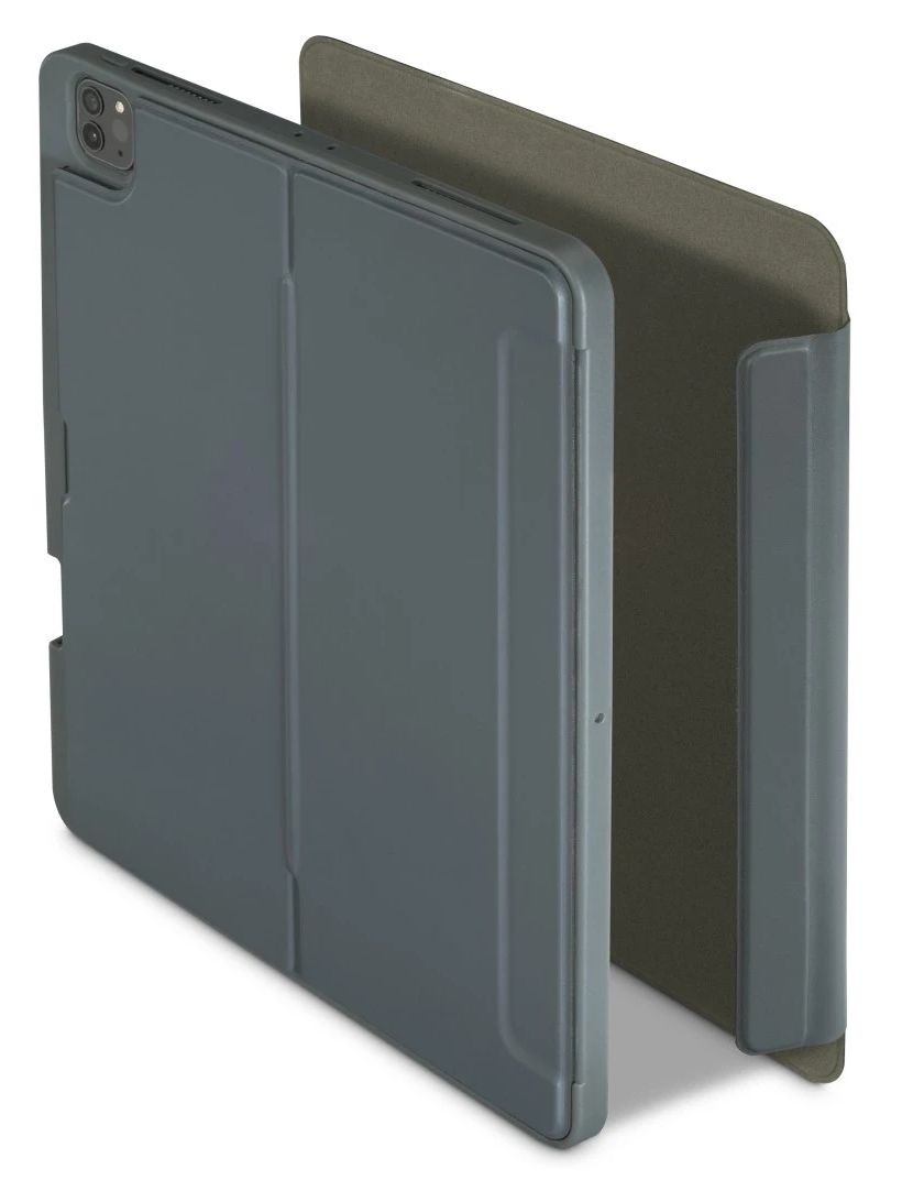 227049 Stand Folio Folio aus Kunststoff für Apple iPad Pro 13" (2024) bis 33 cm (13") Schmutzabweisend, Staubresistent, Kratzresistent mit Magnetverschluss (Grau) 