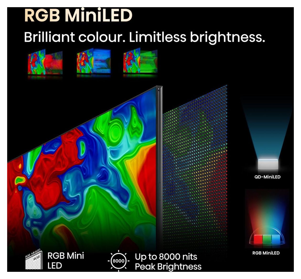 116 '' UXQ | RGB MiniLED Smart TV 4K 165 Hz 