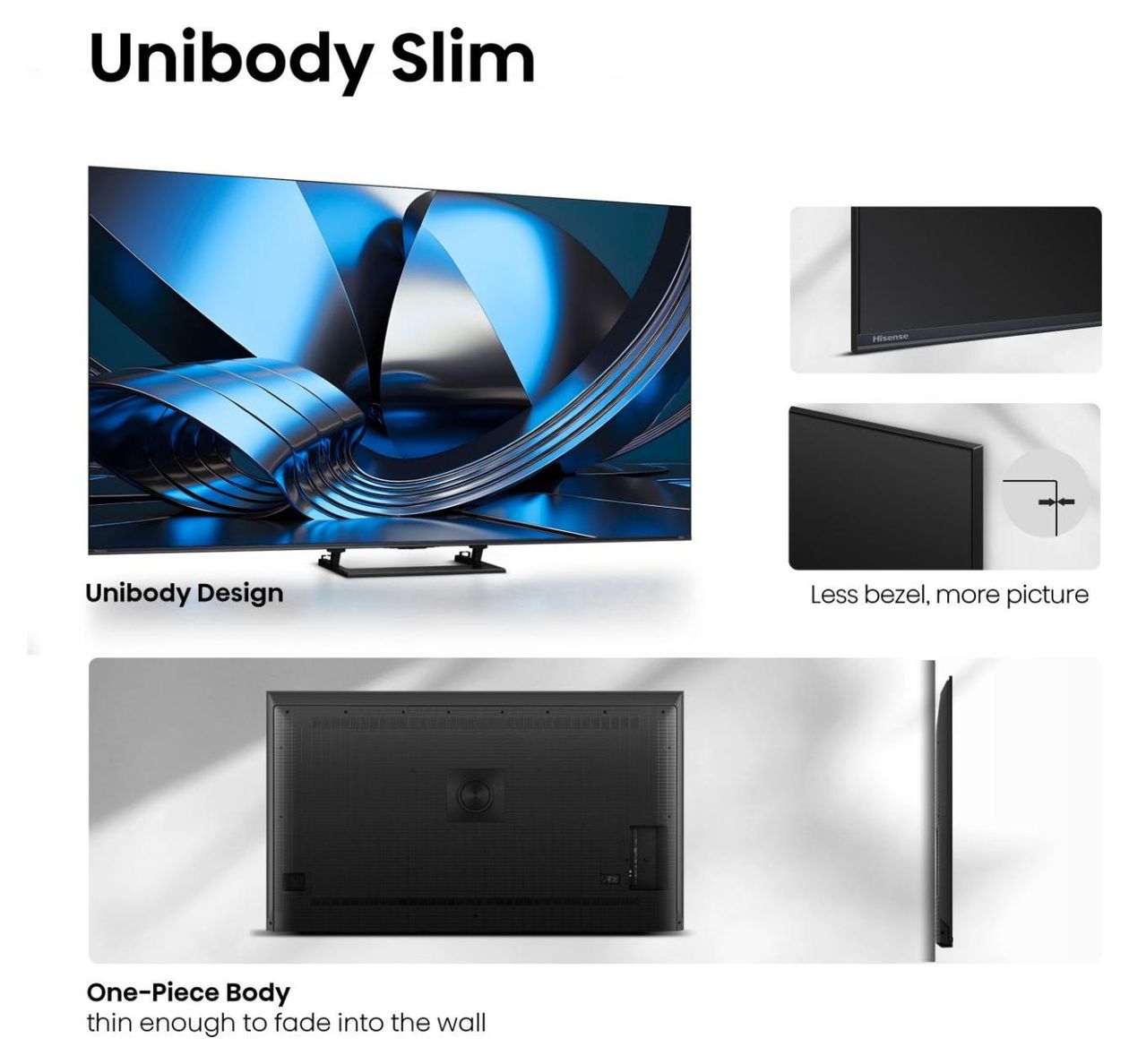 55U7SE LED 139,7 cm (55 Zoll) Fernseher 4K Ultra HD VESA 200 x 300 mm  (Schwarz, Grau) 