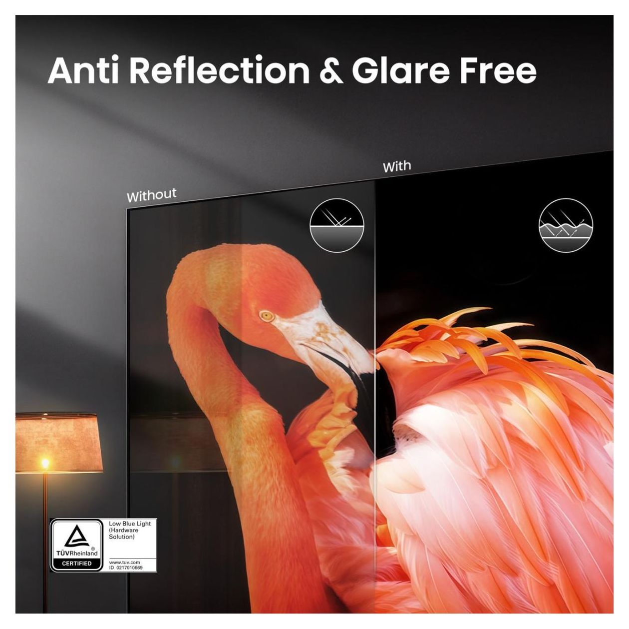 55UR8DS MiniLed 139,7 cm (55 Zoll) Fernseher 4K Ultra HD VESA 400 x 400 mm  (Schwarz, Grau) 