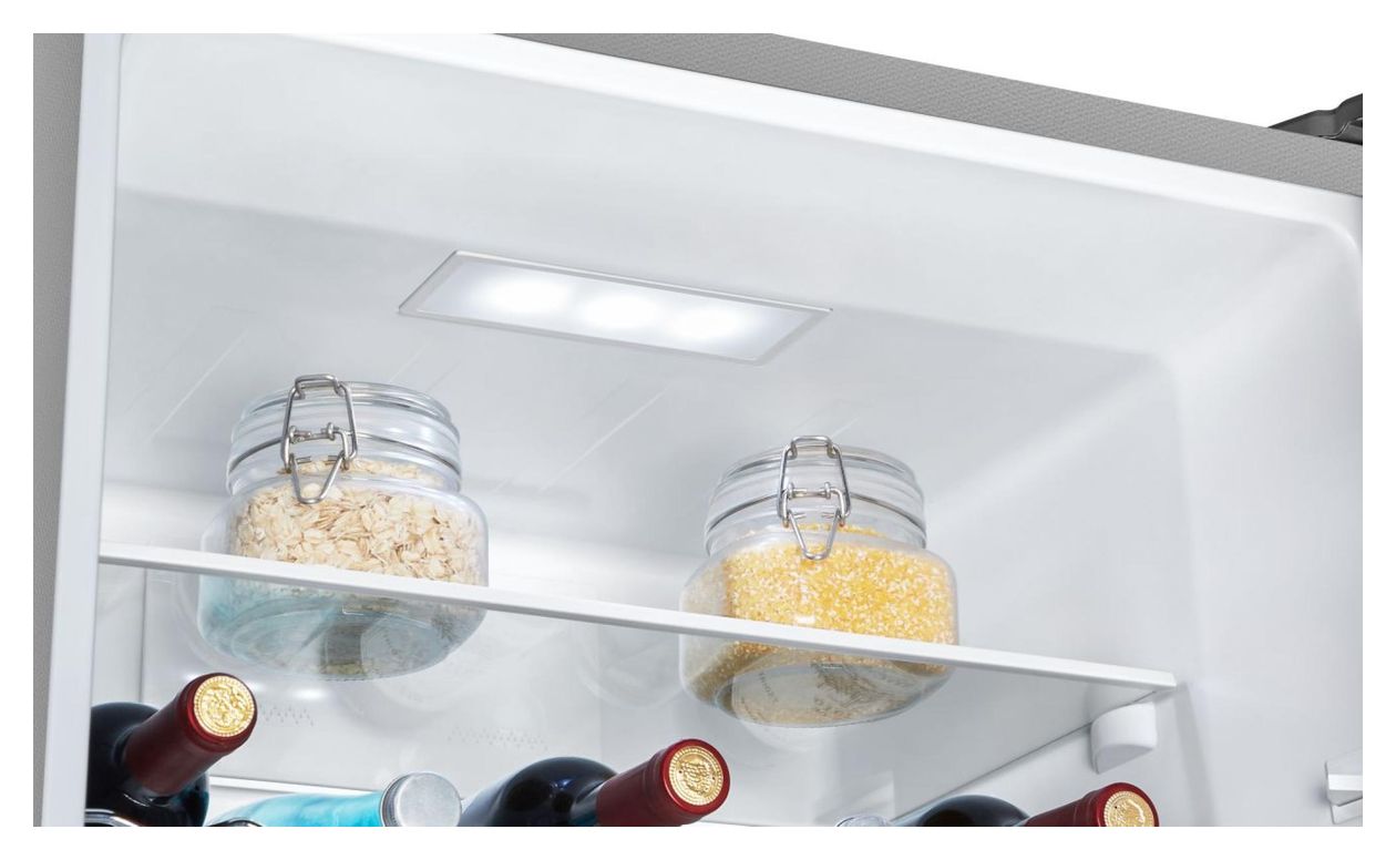 RB390N4BCC 207 l / 97 l Kühl-Gefrierkombi freistehend NoFrost 155 kWh Jahr  (Edelstahl) 