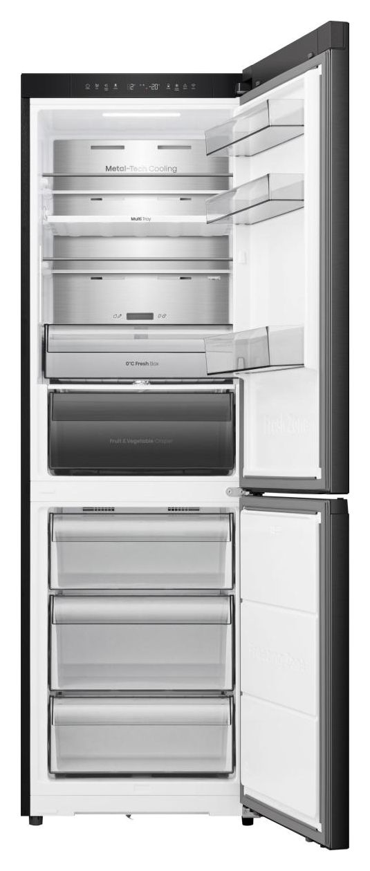 RB3K330SAFC 190 l / 115 l Kühl-Gefrierkombi freistehend NoFrost 165 kWh Jahr  (Schwarz) 