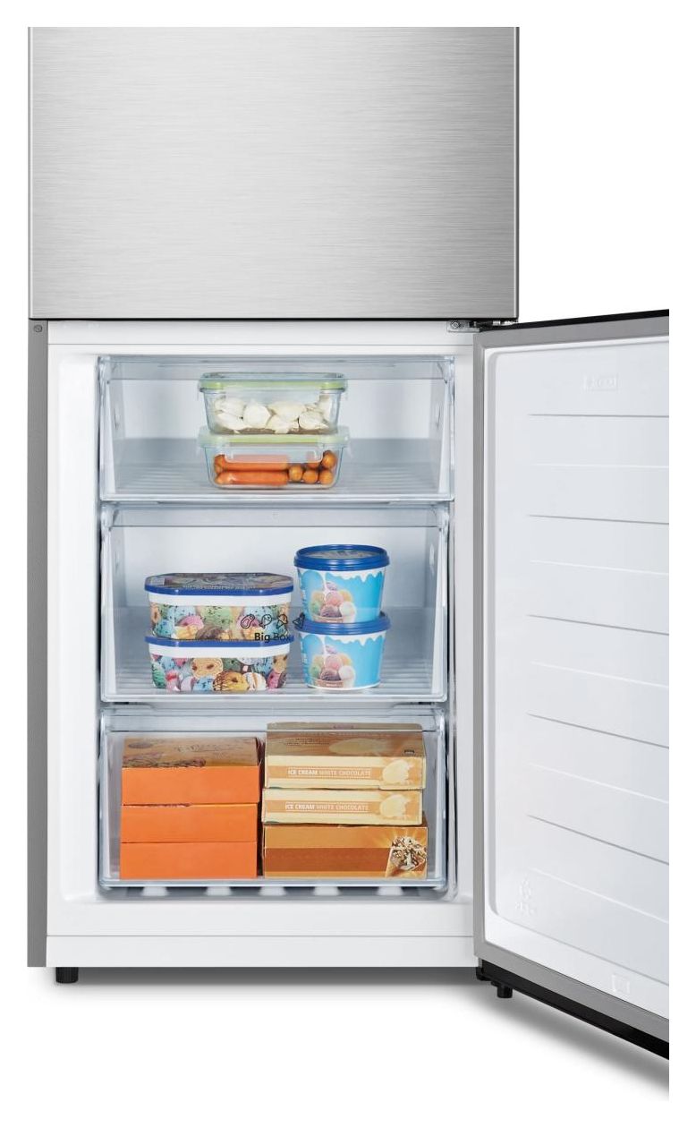 RB3N300NECA 147 l / 97 l Kühl-Gefrierkombi freistehend NoFrost 108 kWh Jahr  (Grau, Edelstahl) 