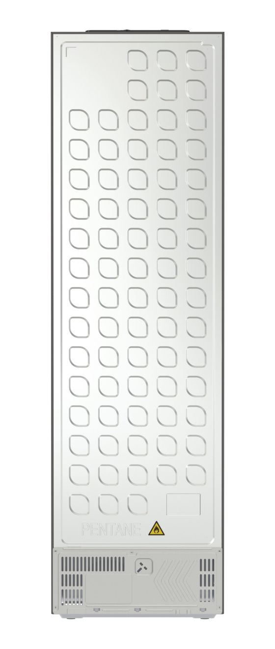 RB5P410SACA 253 l / 130 l Kühl-Gefrierkombi freistehend NoFrost 116,25 kWh Jahr (Grau, Edelstahl, Dunkles Grau) 