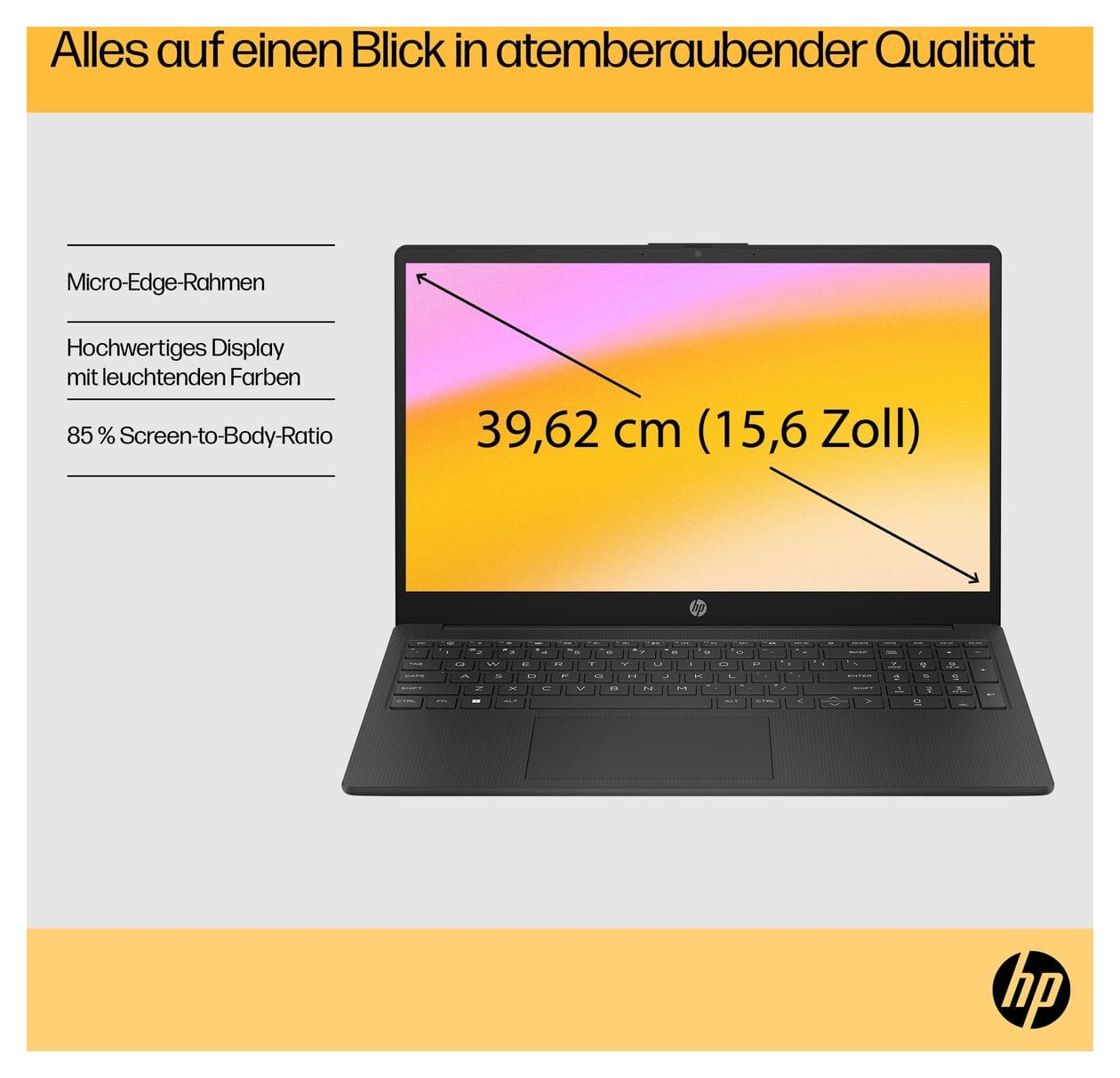 15-fc0678ng Full HD Notebook 39,6 cm (15.6 Zoll) 1920 x 1080 Pixel 16 GB Ram 1 TB SSD Windows 11 Home AMD Ryzen 7 max. 4,5 GHz  (Silber) 