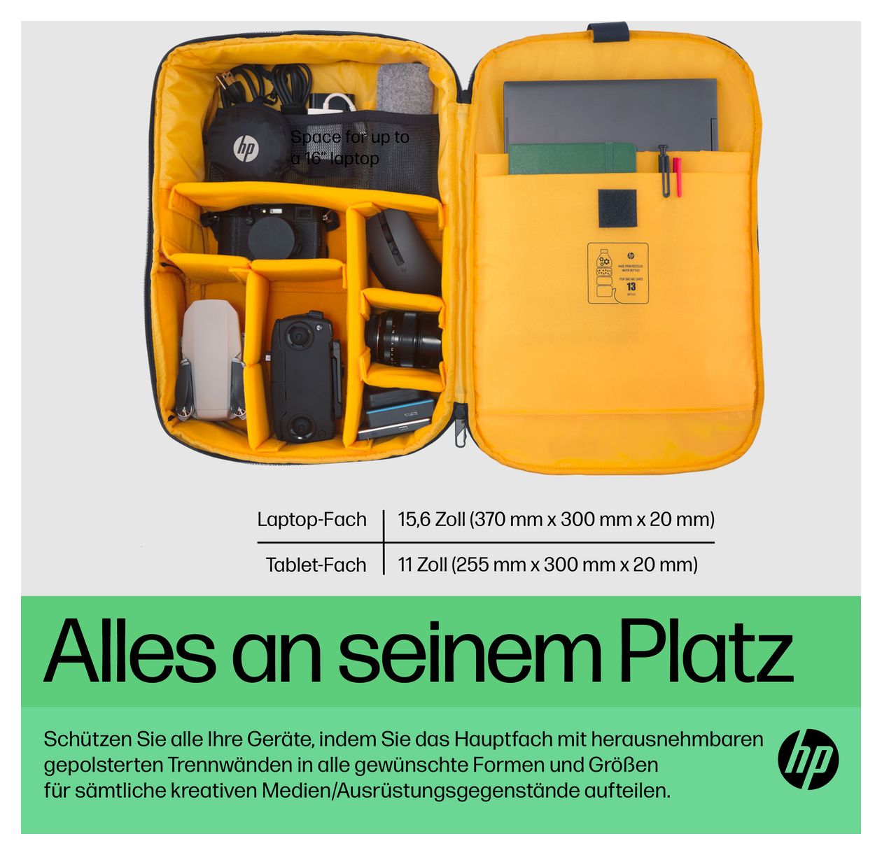 Creator Notebook-Rucksack bis 40,9 cm (16.1 Zoll) (Blau) 
