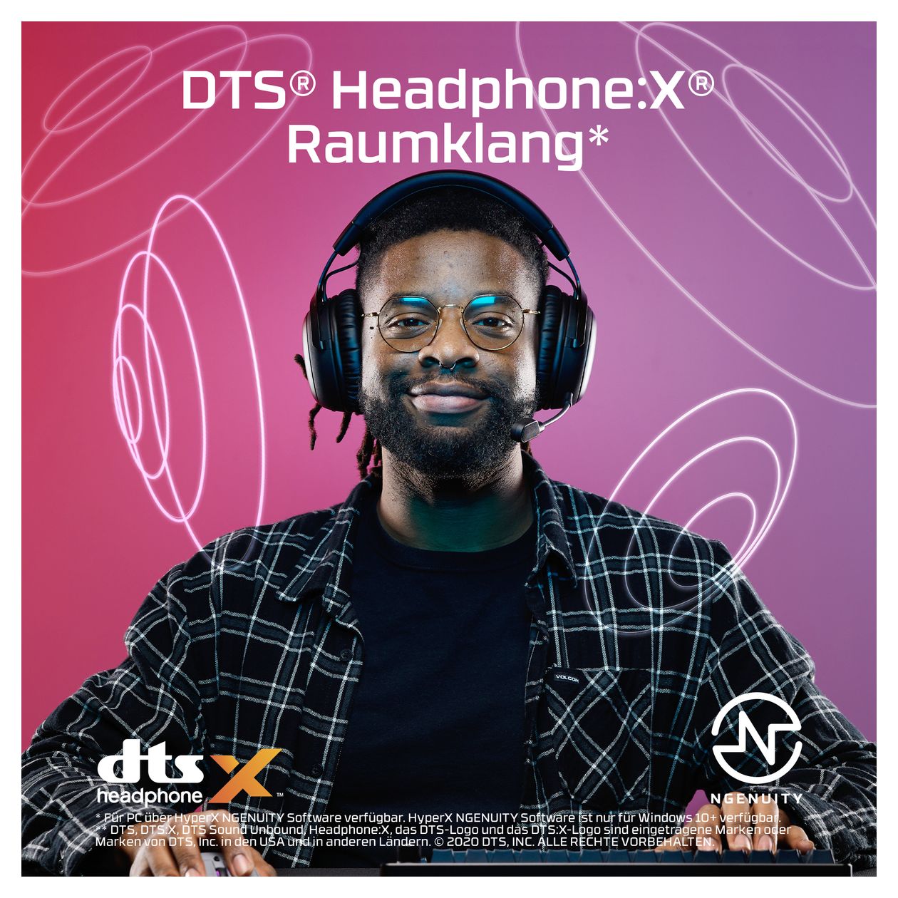 HyperX Cloud III IDS-Basismodell – Gaming-Headset (schwarz/rot) 