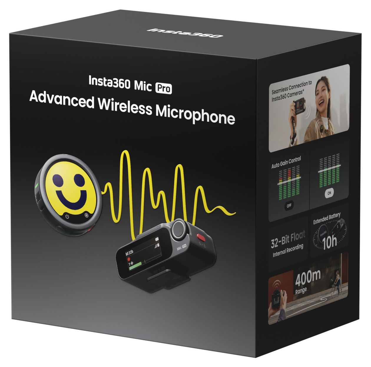 Mic Pro (1 Sender + 1 Empfänger)  (Schwarz) 