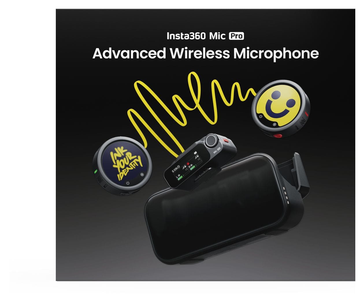 Mic Pro  (2 TX + 1 RX + Ladecase)  (Schwarz) 