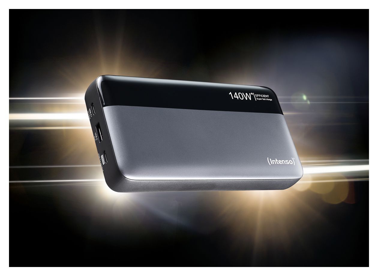 HE 25000 mAh Powerbank  (Schwarz, Grau) 