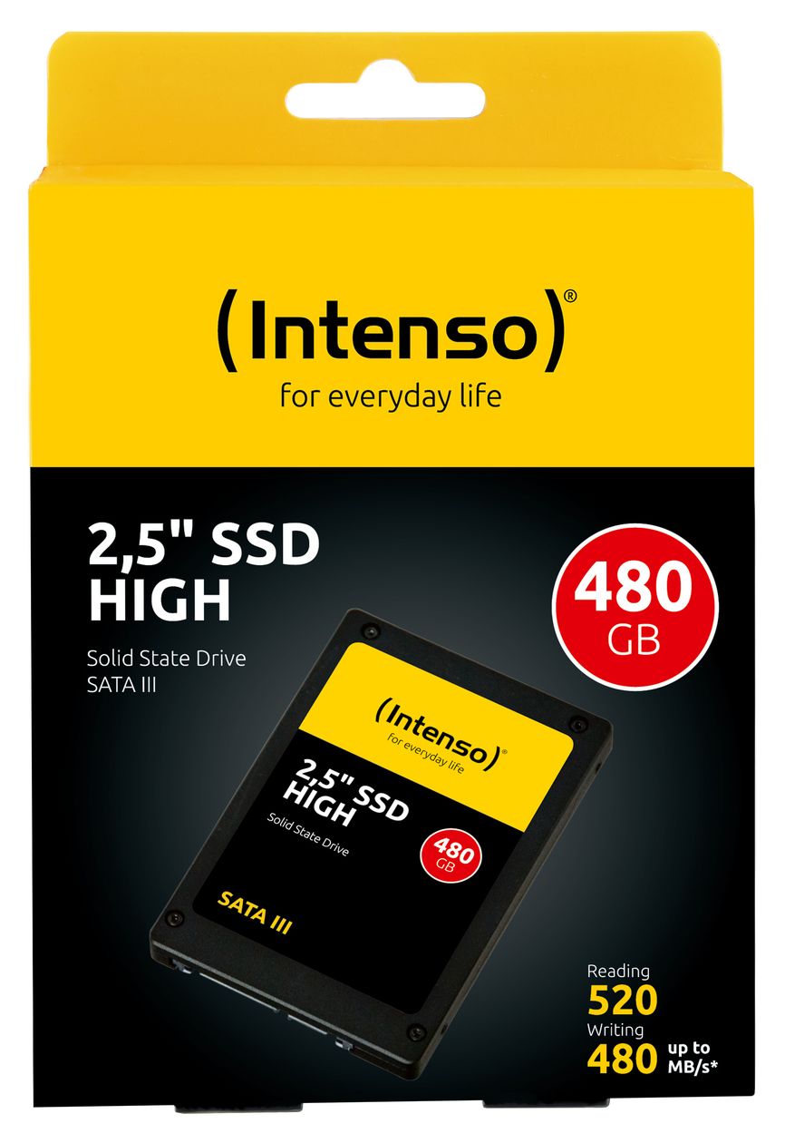 High Performance 480 GB SSD Serial ATA III 2.5"  (Schwarz) 