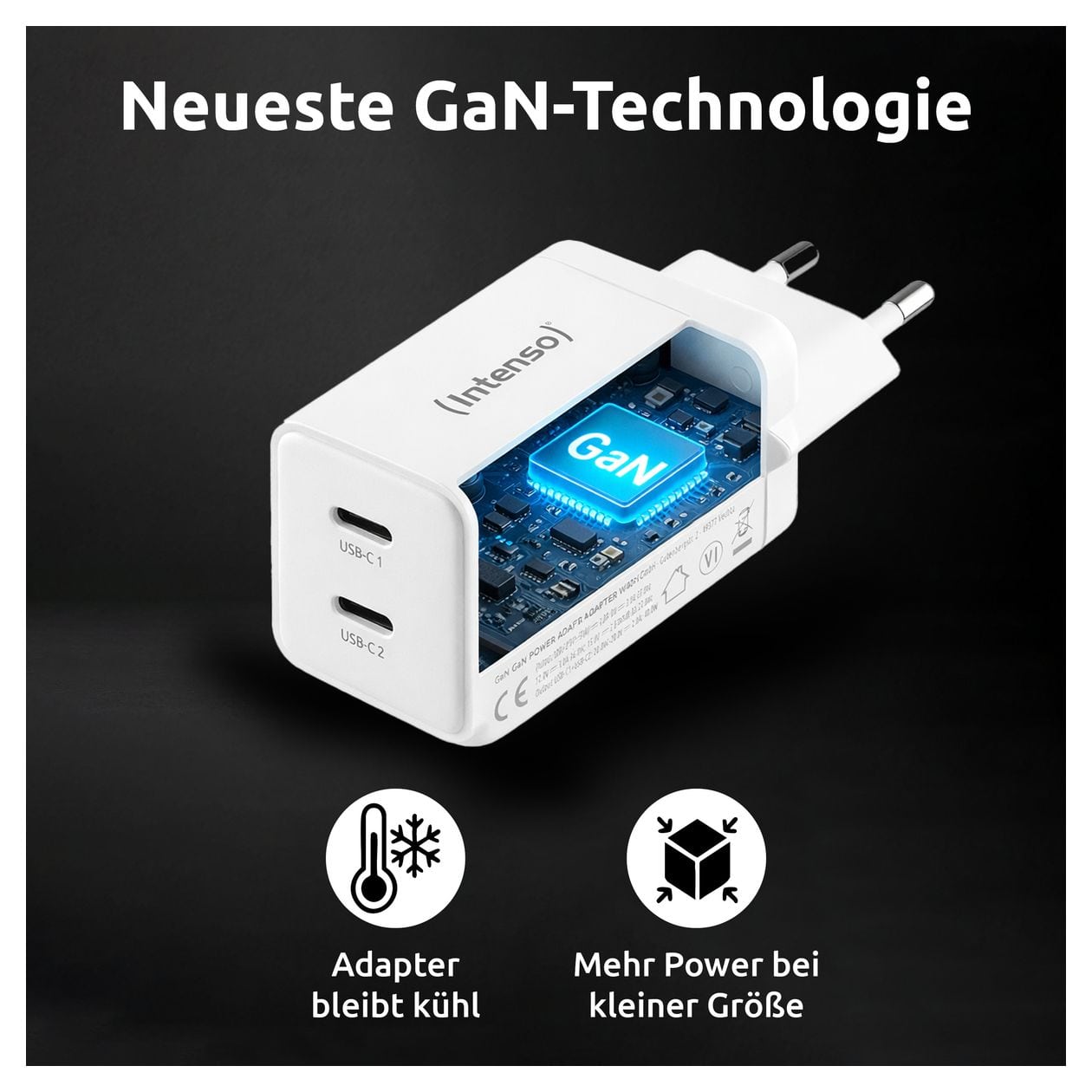 POWER ADAPTER 2XUSB-C GAN/7804012 