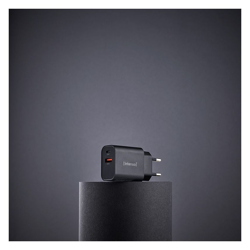 Power Adapter W30AC, 30W, USB-A und USB-C Anschluss, schwarz 