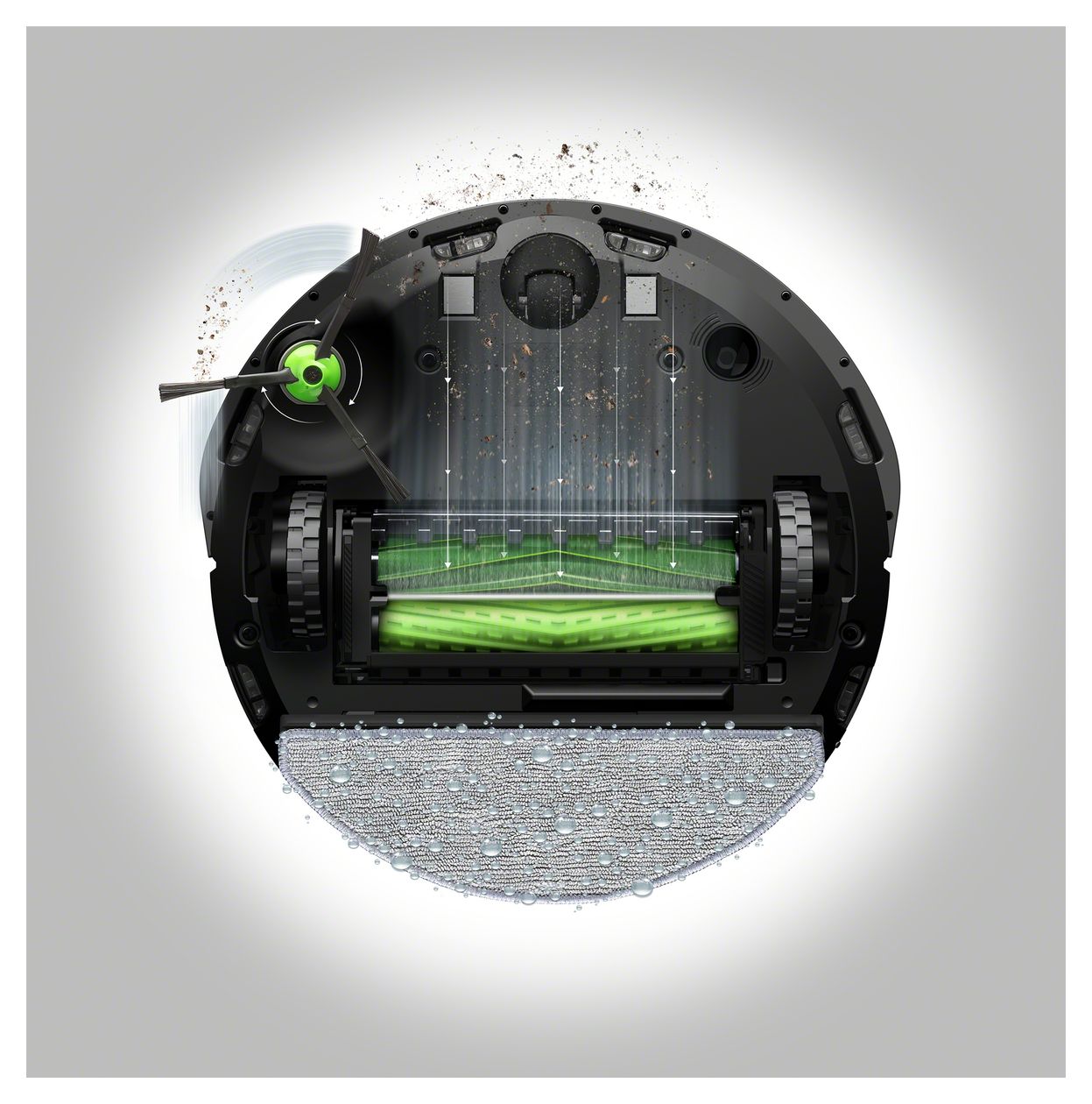 Roomba Combo i8+ Saugroboter nass/trocken  (Schwarz) 