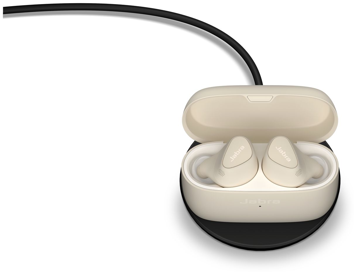 Elite 5 In-Ear Bluetooth Kopfhörer Kabellos TWS IP55 (Beige, Gold) 