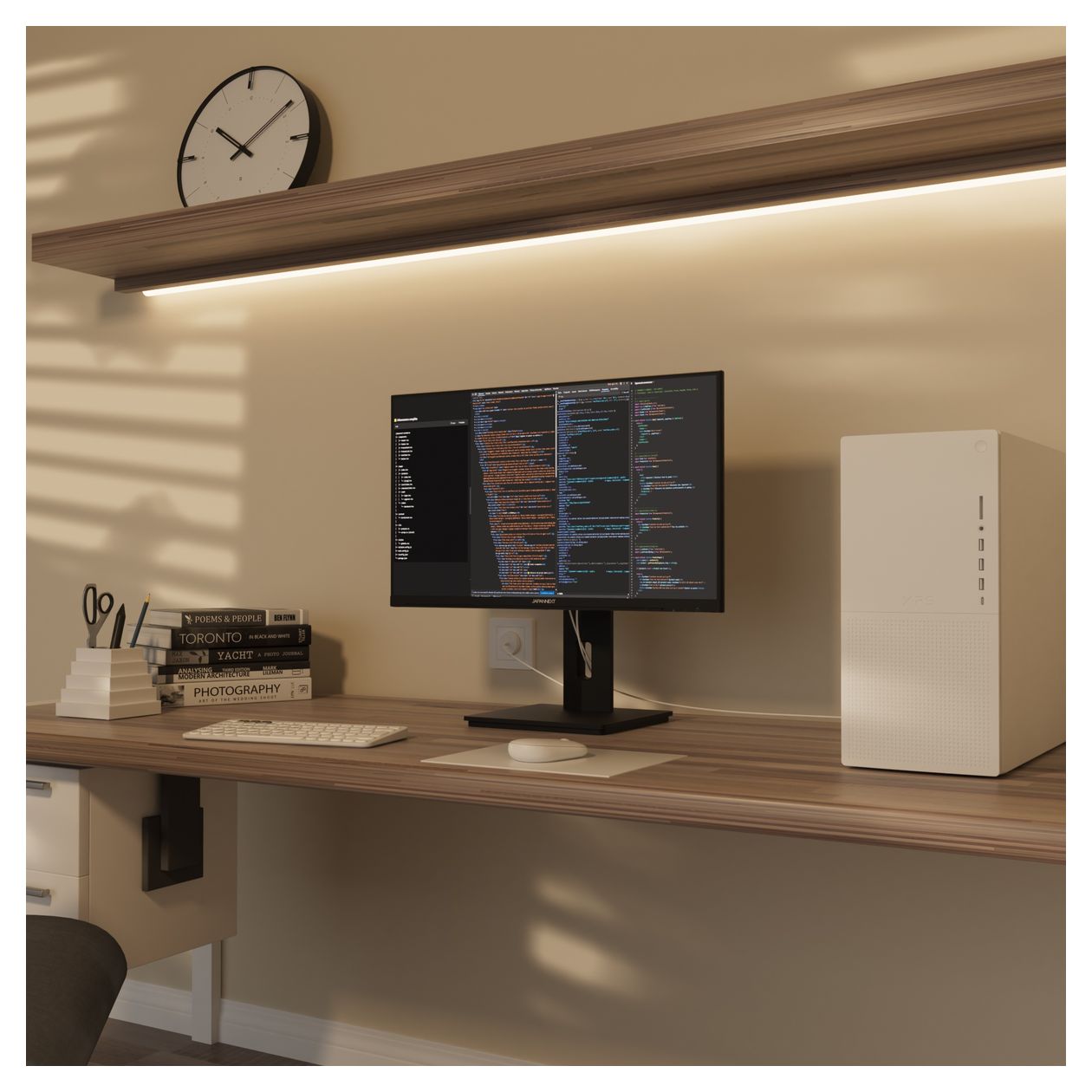 JN-IPS2380UHDR-C65W-HSP 4K Ultra HD Monitor 60,5 cm (23.8 Zoll) 16:9 8 ms  (Schwarz) 
