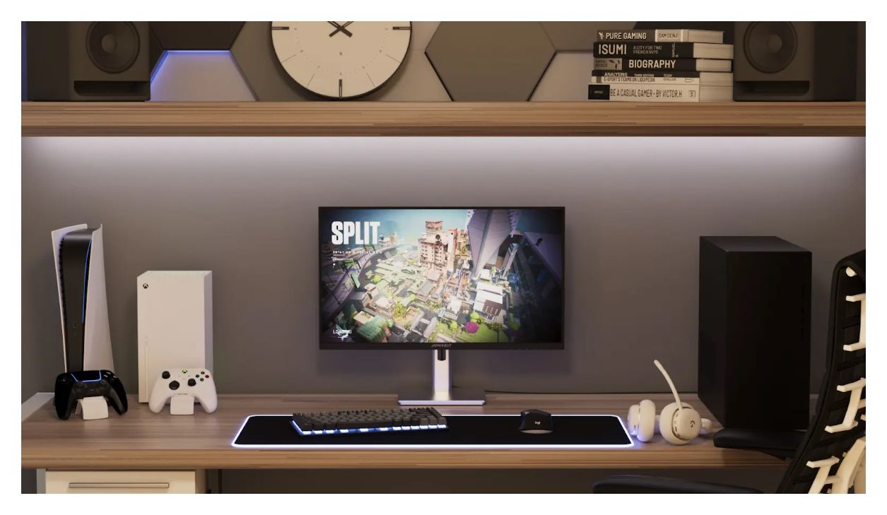 JN-IPS245G320F-HSP Full HD Monitor 62,2 cm (24.5 Zoll) 16:9 1 ms 350 cd/m²  (Schwarz) 