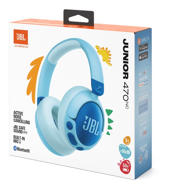 Junior 470NC Over Ear Bluetooth Kopfhörer kabellos USB Typ-C  (Blau) 