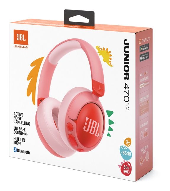 Junior 470NC Over Ear Bluetooth Kopfhörer kabellos USB Typ-C  (Pink) 
