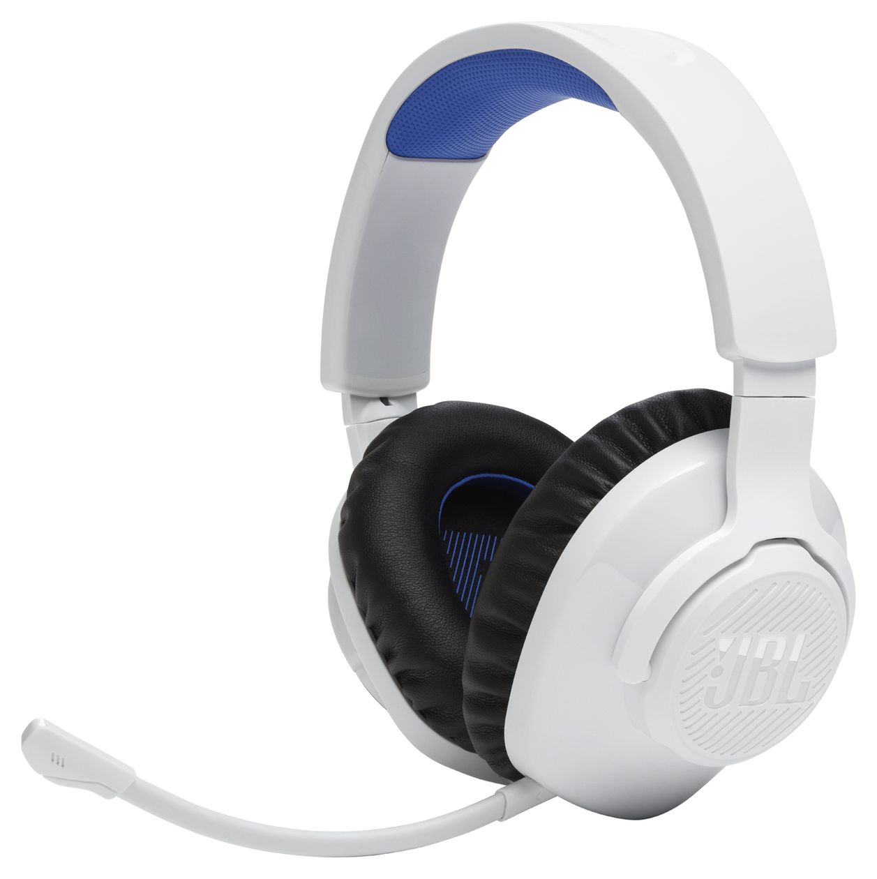 Quantum 360P Over Ear Bluetooth Kopfhörer kabellos 26 h Laufzeit USB Typ-C  (Blau, Weiß) 