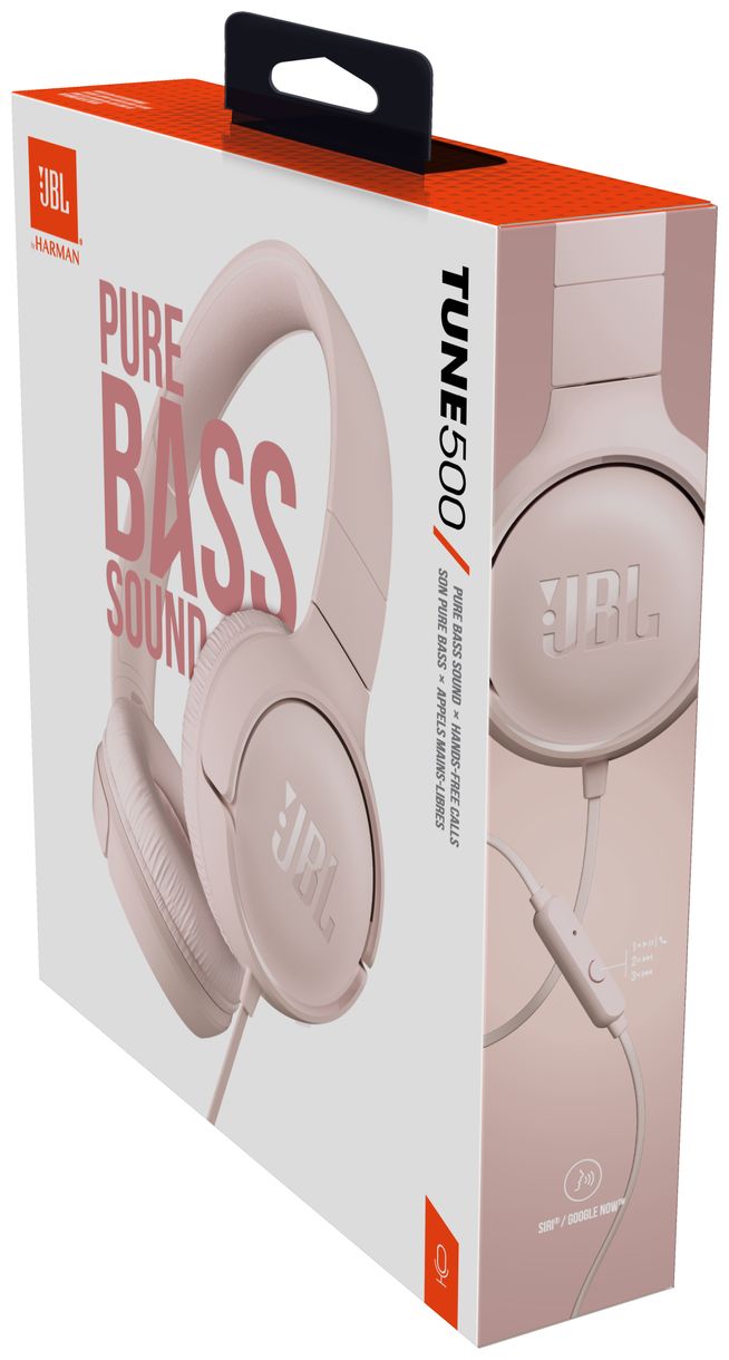 Tune 500 Over Ear Kopfhörer Kabelgebunden (Pink) 