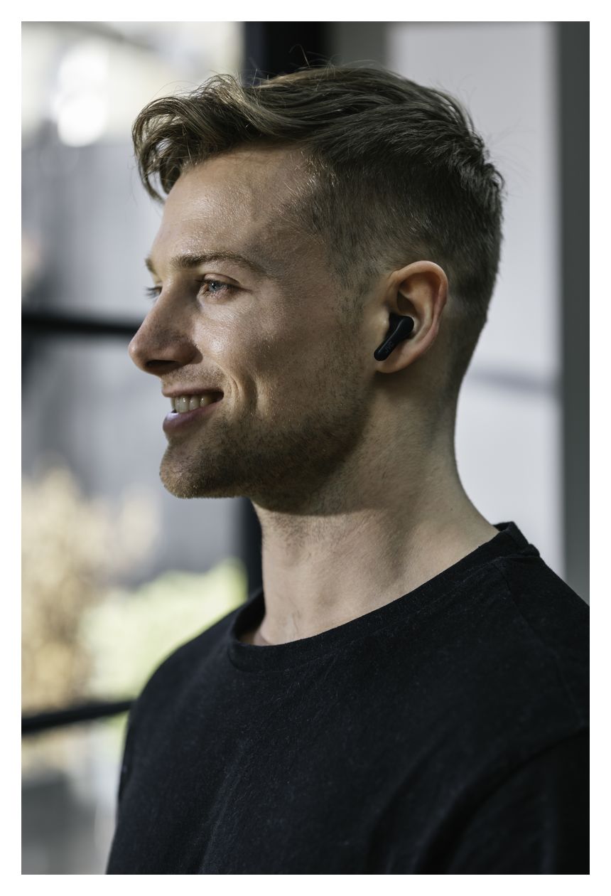 HA-A3T In-Ear Bluetooth Kopfhörer Kabellos TWS 22 h Laufzeit IPX4  (Schwarz) 