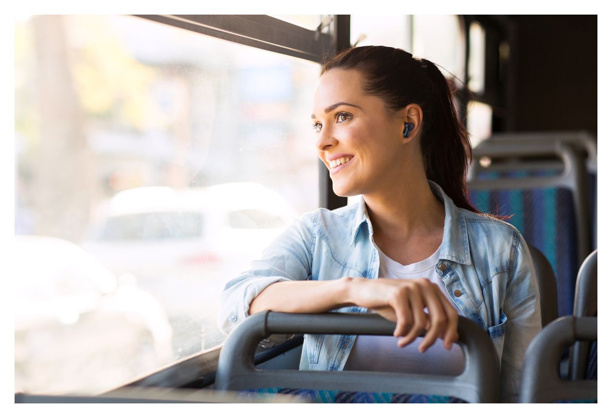 HA-A7T2 Bluetooth Kopfhörer Kabellos TWS IPX4 Mikro-USB  (Schwarz) 