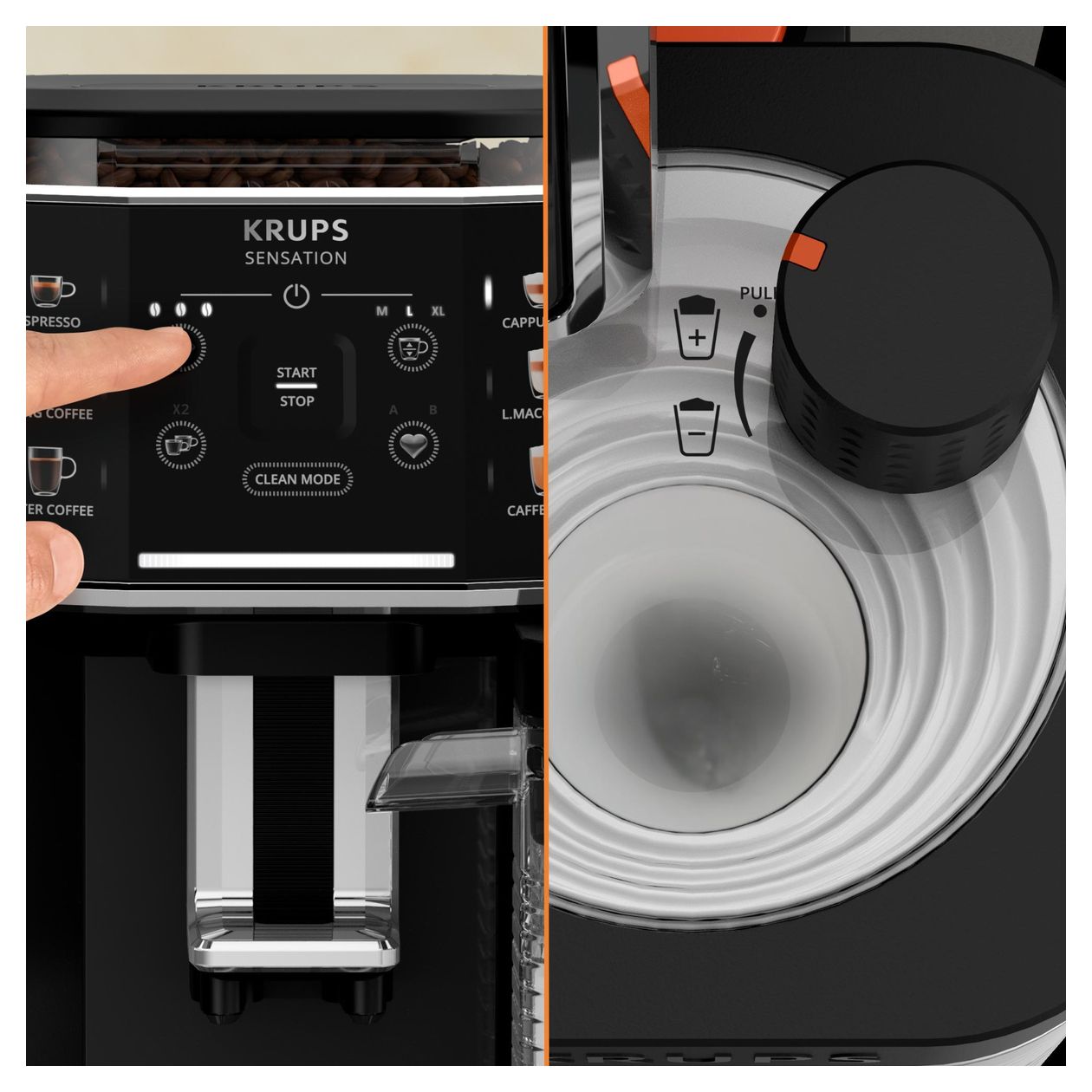 EA9128D Sensation Milk Kaffeevollautomat  (Schwarz) 