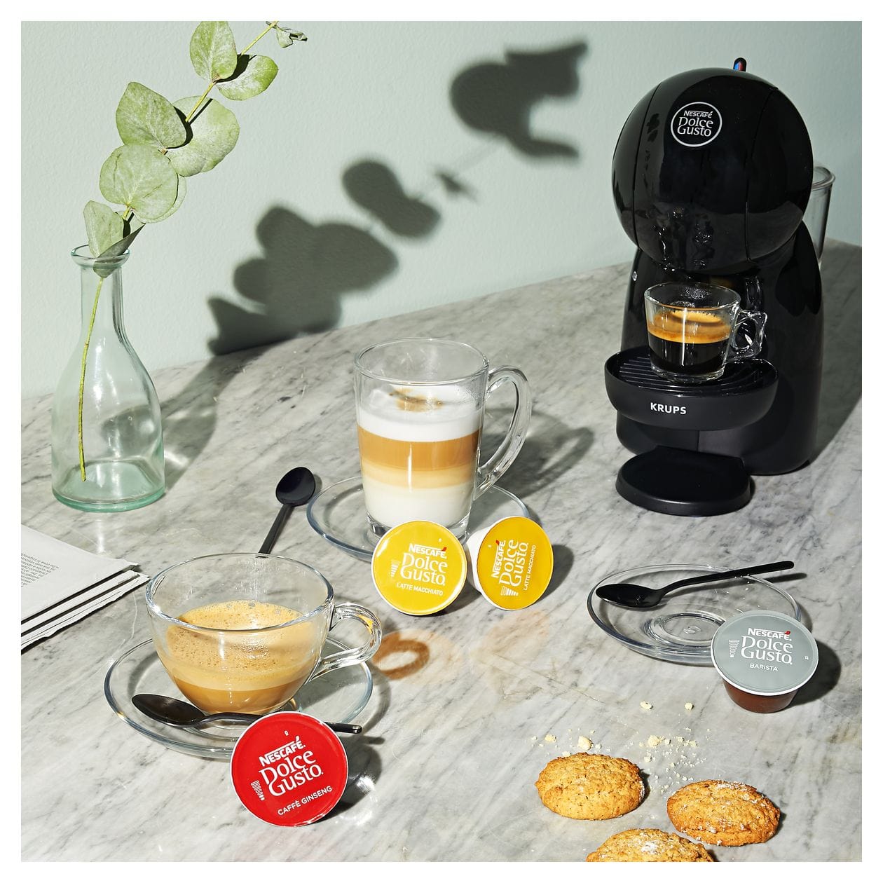 KP1A3B10 Dolce Gusto Piccolo XS Kaffeekapsel Maschine  (Schwarz) 