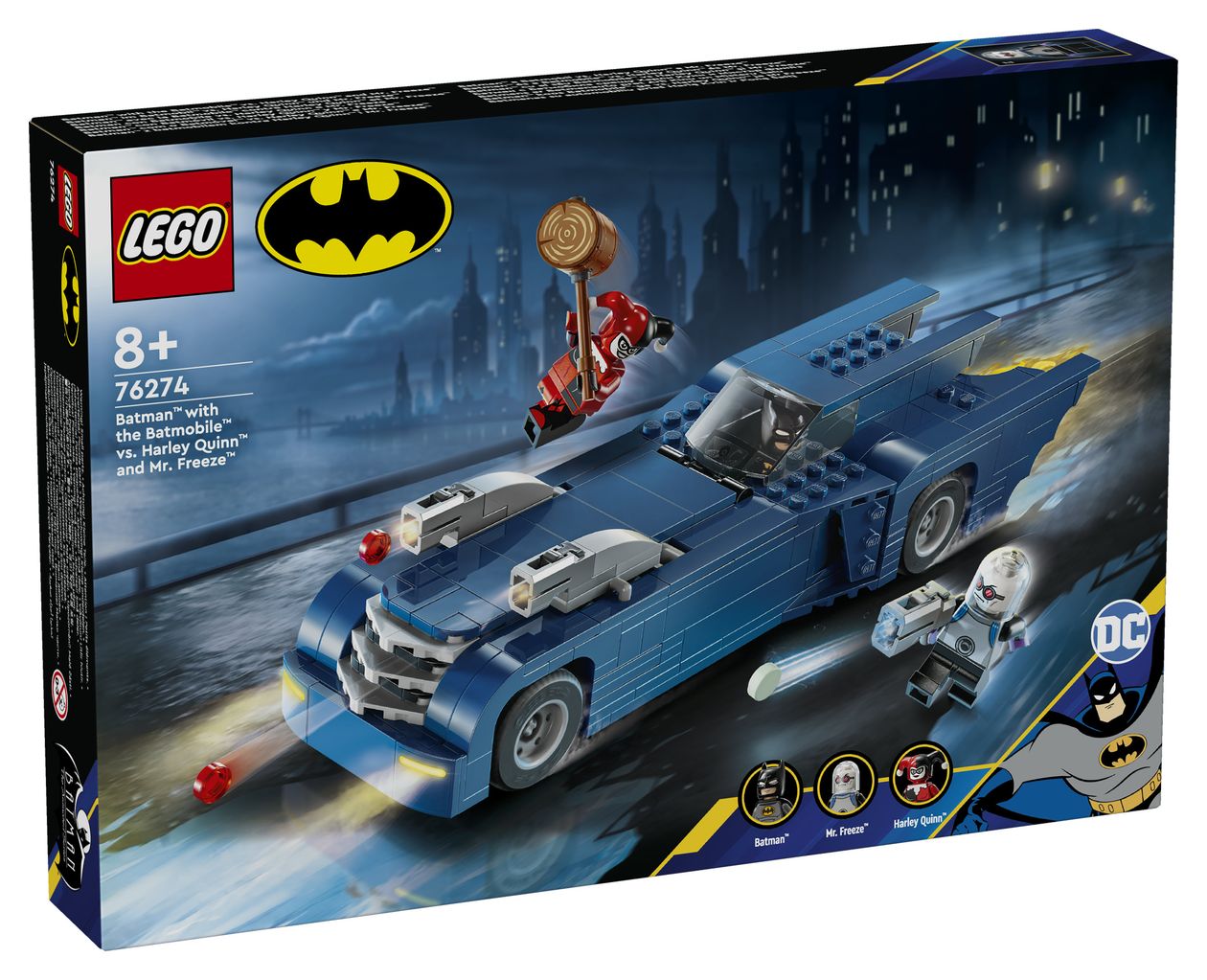 BatmanTM im BatmobilTM vs. Harley QuinnTM und Mr. FreezeTM 