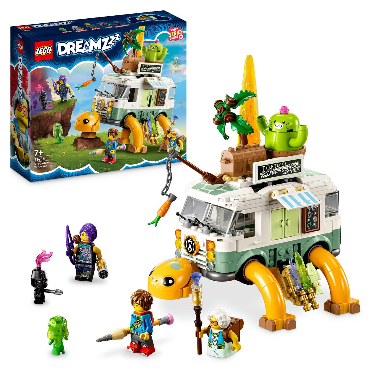 DREAMZzz Mrs. Castillos Schildkrötenbus Bauset 434 Stück(e)  (Mehrfarbig) 