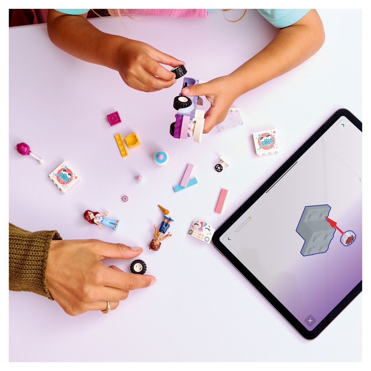 Einhorn-Kuchenlieferwagen 