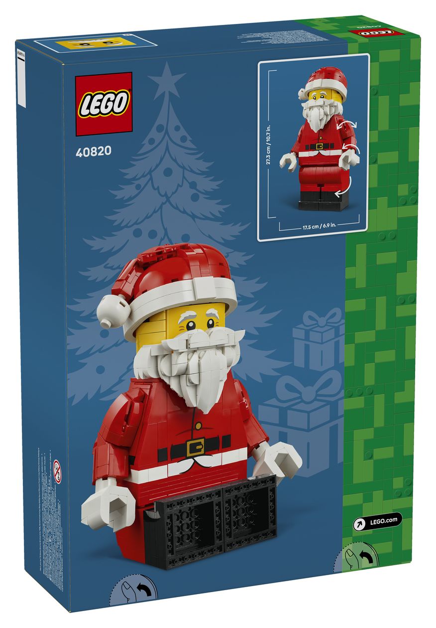 Große Weihnachtsmann-Minifigur 
