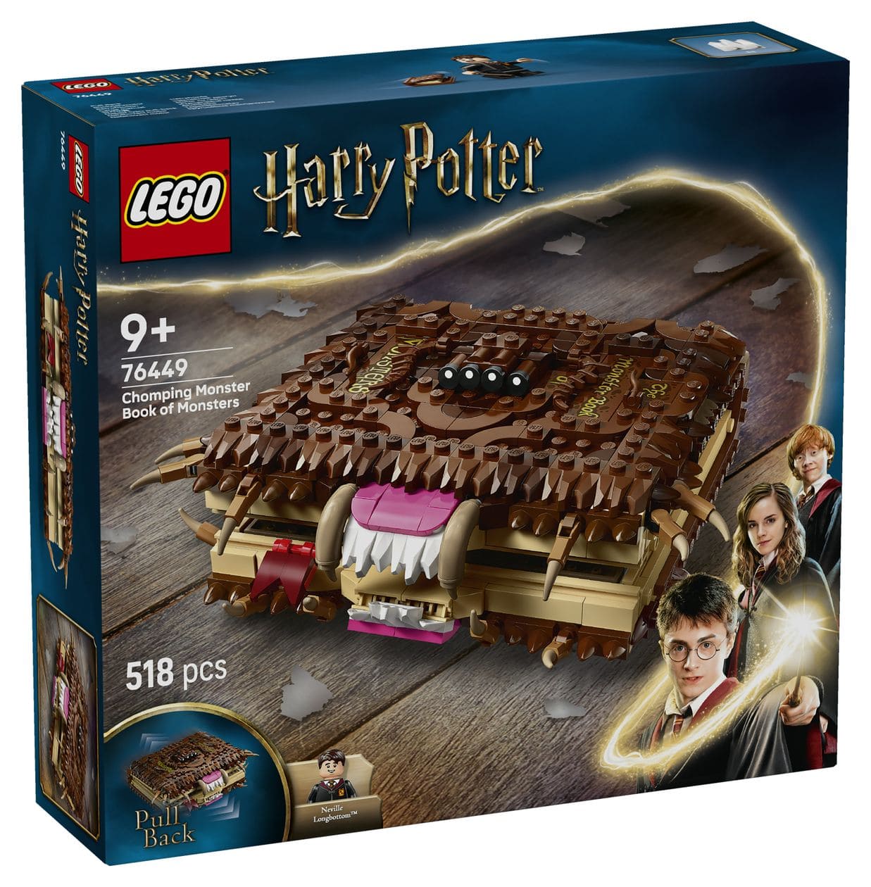 Harry Potter Beißendes Monsterbuch der Monster Bauset 518 Teile  (Mehrfarbig) 