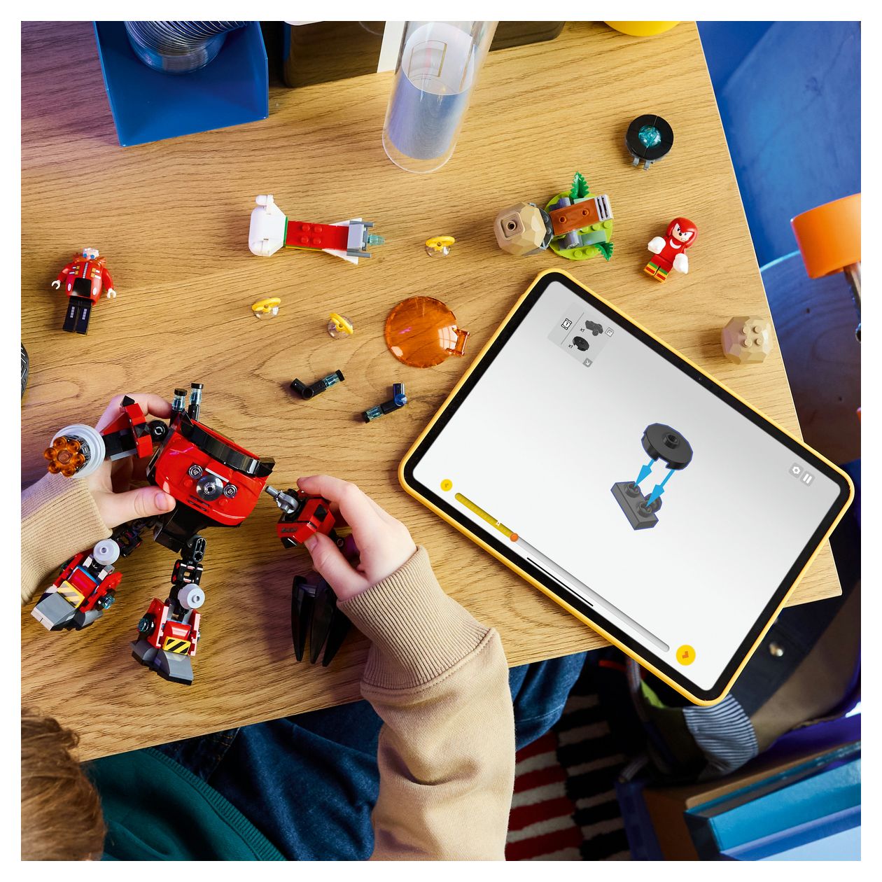 Knuckles vs. Dr. Eggmans Egg Crusher Mech 