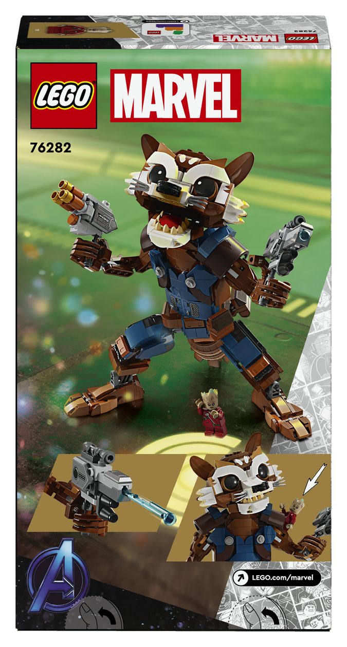 Marvel Rocket und Baby Groot Bauset 566 Teile  (Mehrfarbig) 