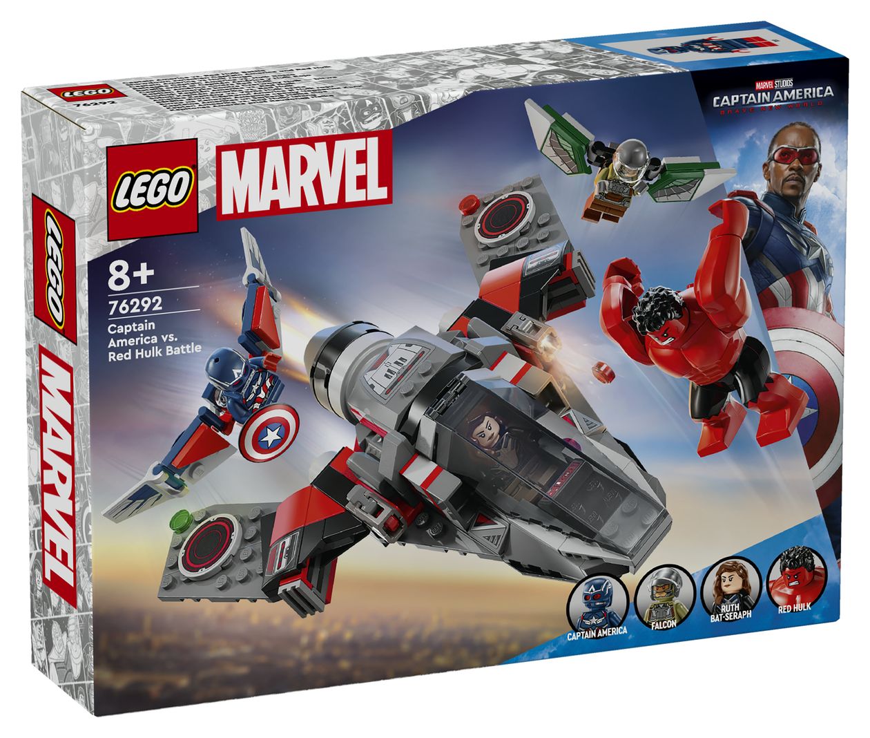 Marvel Showdown zwischen Captain America und Red Hulk Bauset 223 Teile  (Mehrfarbig) 