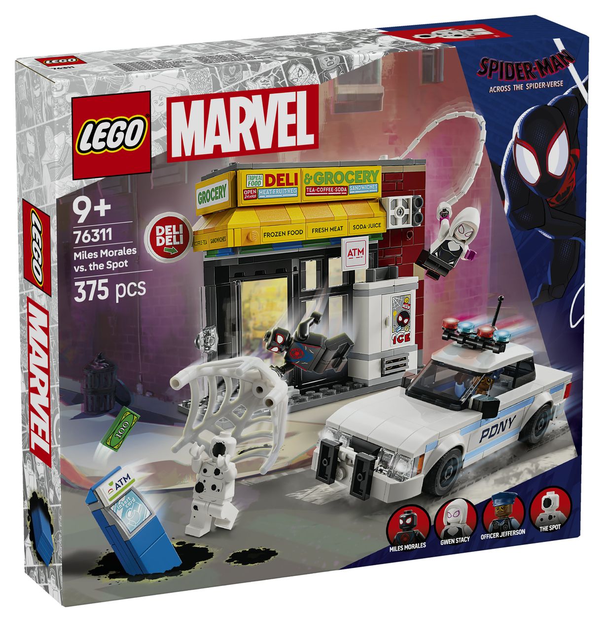 Marvel Spider-Verse Miles Morales vs. Spot Bauset 375 Teile  (Mehrfarbig) 