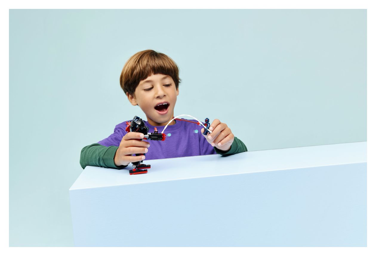 Miles Morales Mech vs. Spider-Man 2099 