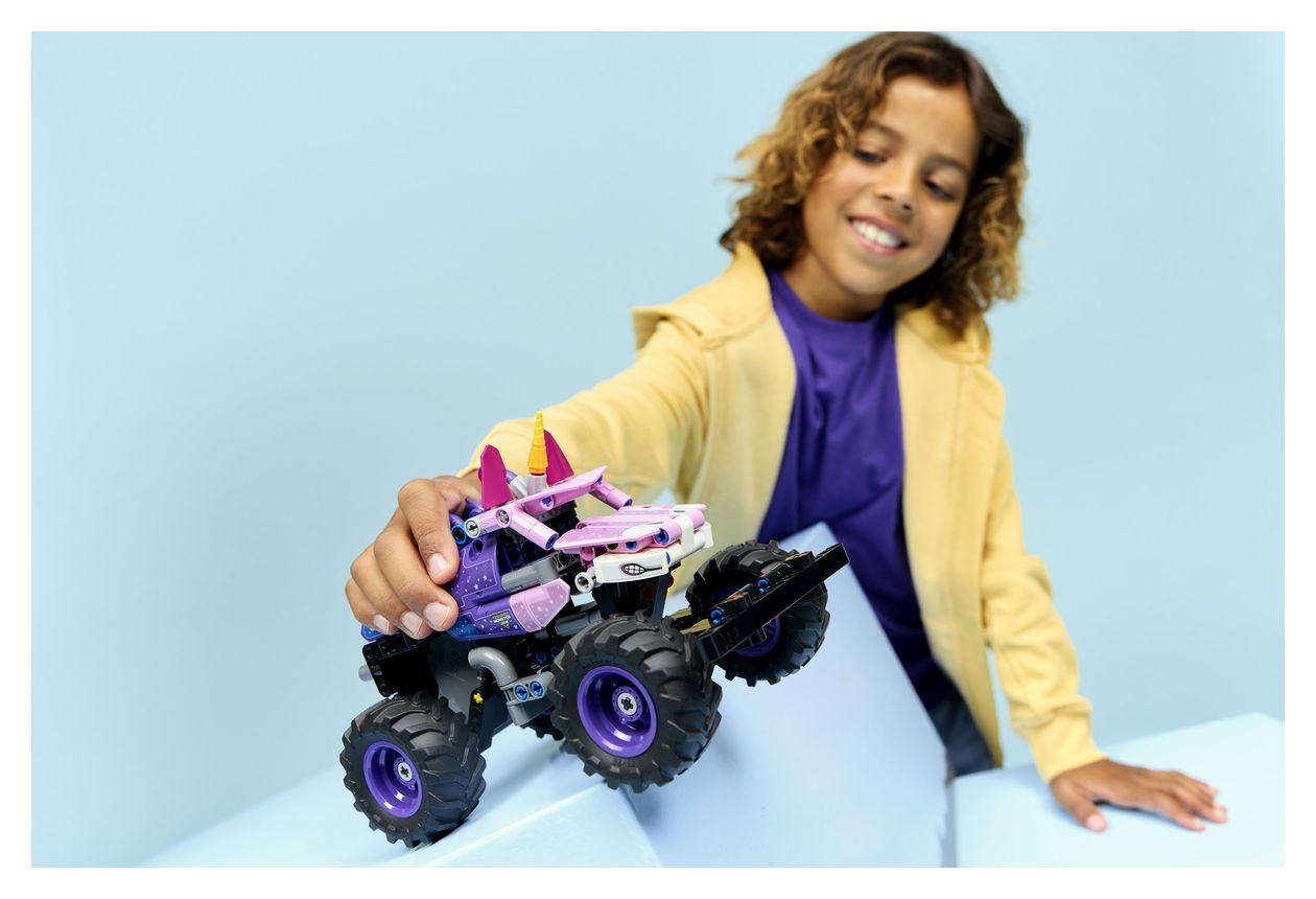 Monster Jam™ Sparkle Smash™ mit Rückziehmotor 