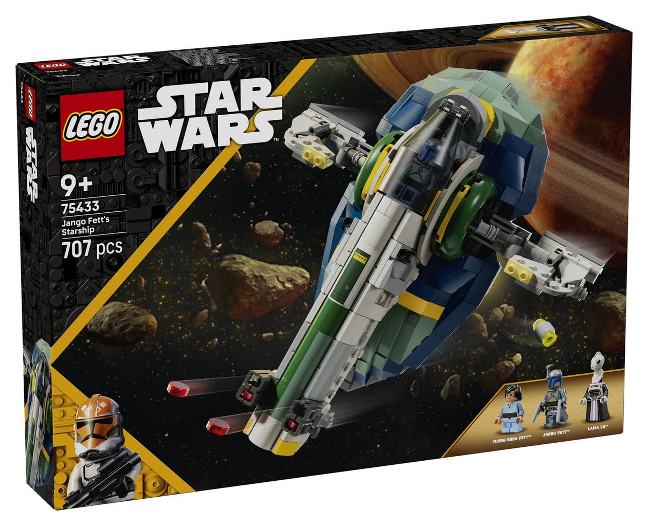 Star Wars Jango Fetts Sternenschiff Bauset 707 Teile  (Mehrfarbig) 