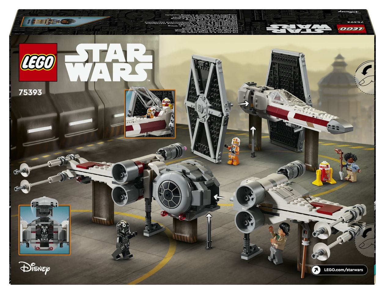 Star Wars Mashup aus TIE Fighter und X-Wing Bauset 1063 Teile  (Mehrfarbig) 
