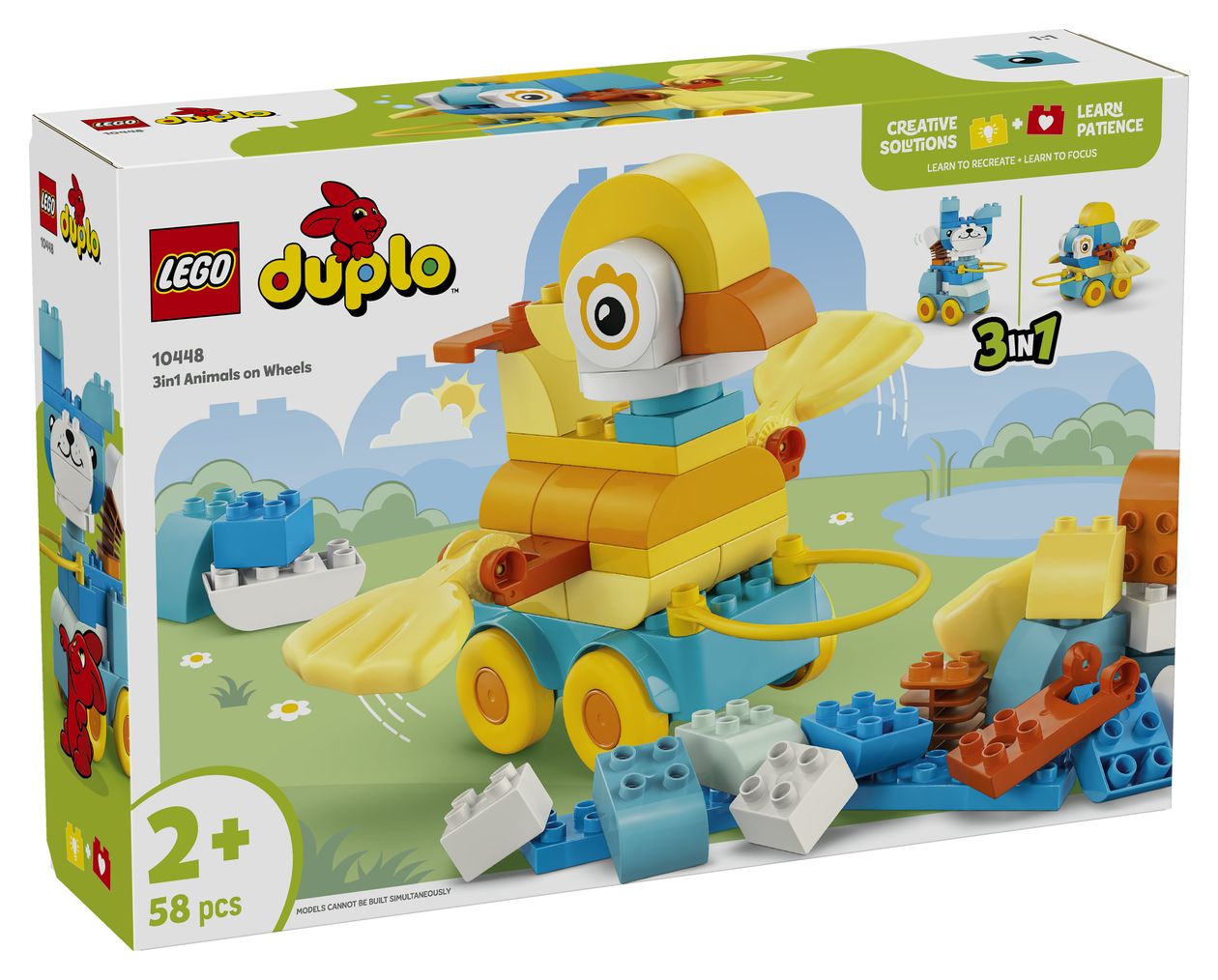 Tiere auf Rädern 3-in-1-Set 