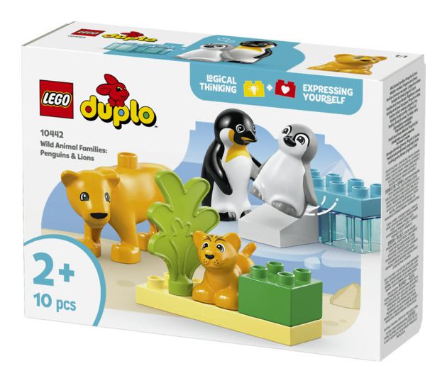 Wildtier-Familien: Pinguine und Löwen 