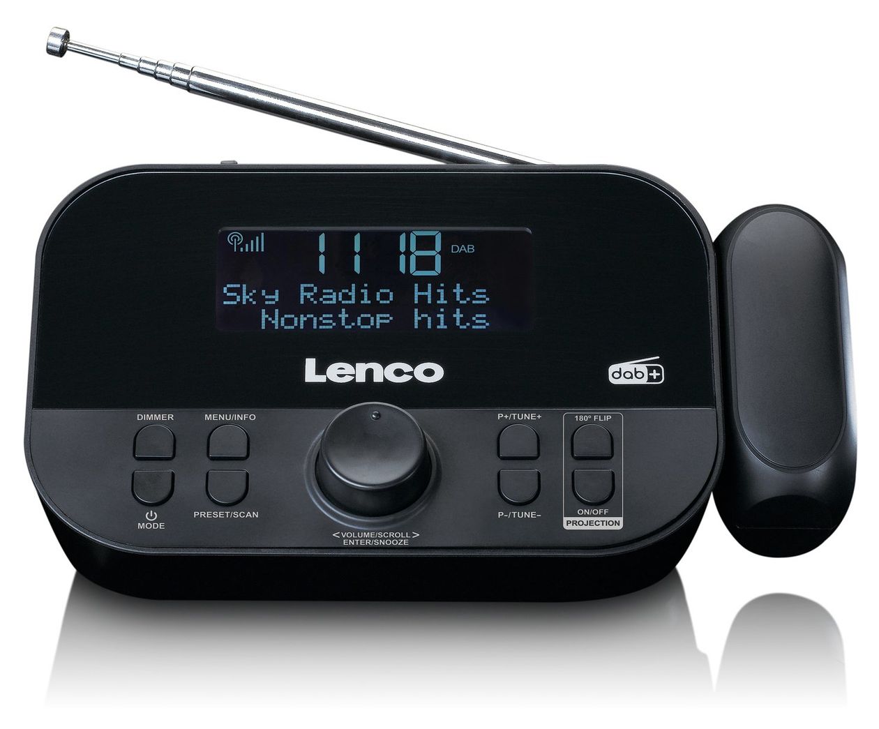 CR-615 DAB+, FM Radio Uhr  (Schwarz) 