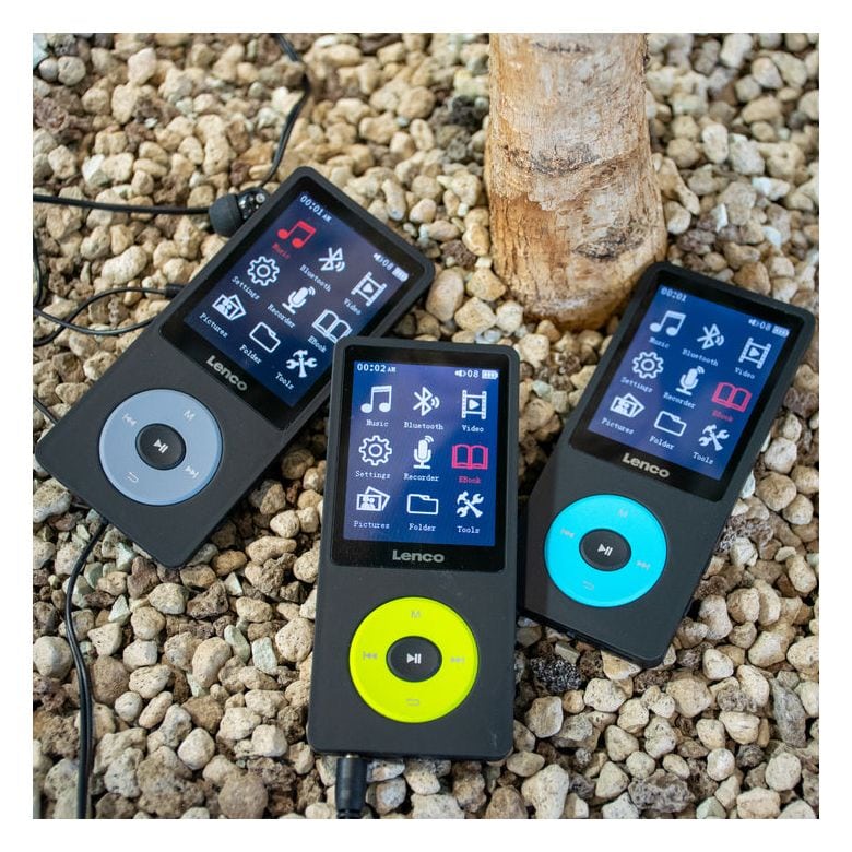Xemio-860 MP3 Spieler 8 GB  (Schwarz, Limette) 